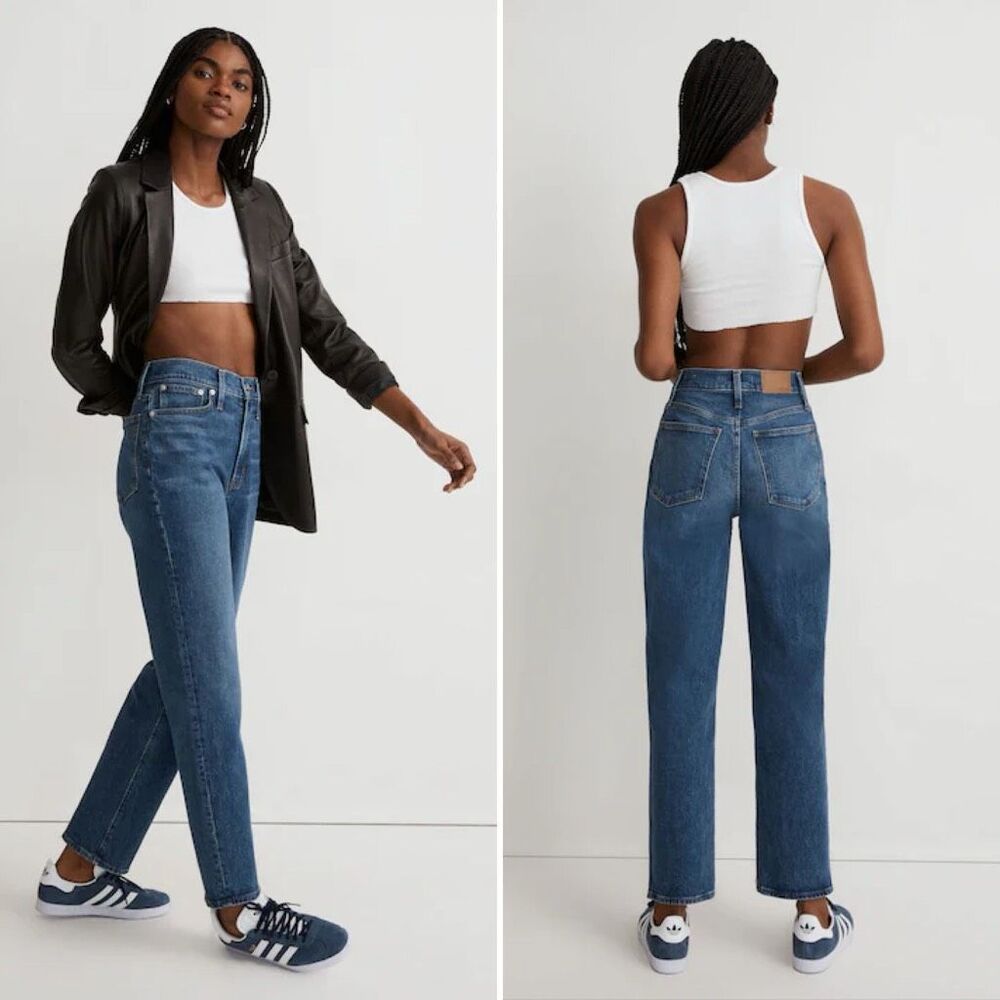 Madewell Perfect Vintage Straight Jeans in Mayfield Wash 27T